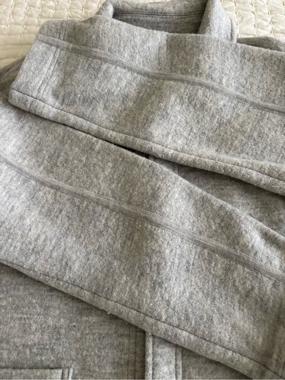 Madewell Boiled Wool Sweater Shirt Jacket Medium EUC - Picture 8 of 15